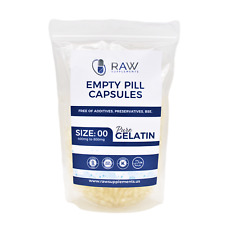 Empty Gelatin Clear Pill Capsules Size...