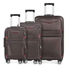3 Piece Expandabl Luggage Set Suitcase...
